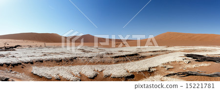 beautiful landscape of Hidden Vlei in Namib desert 15221781