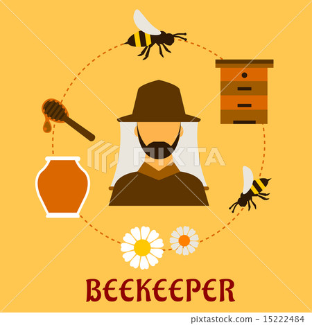 Beekeeping and apiculture symbols 15222484