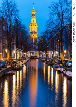 South Church Zuiderkerk Amsterdam at dusk South Church Zuiderkerk Amsterdam at dusk 15222638