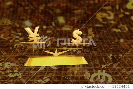 Financial market · Balance between yen and dollar exchange 15224401