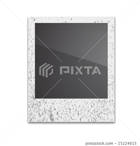 Retro Photo Frame Polaroid  On White Background 15224815