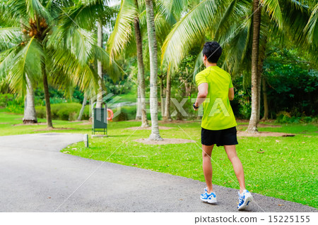 Guy working out in the park Guy working out in the park 15225155