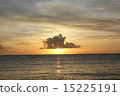 在沖繩島的日落 15225191