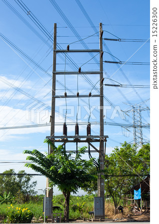 High voltage towers. High voltage towers. 15226300