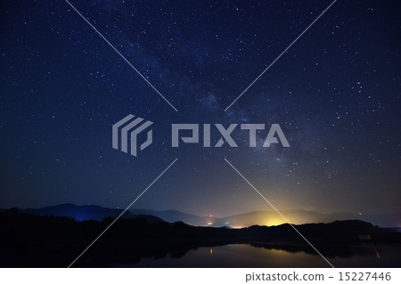 Beautiful Milky Way shining in the night sky permingM150426 15227446