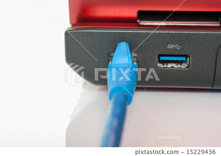 Connected patch cable to laptop Connected patch cable to laptop 15229436