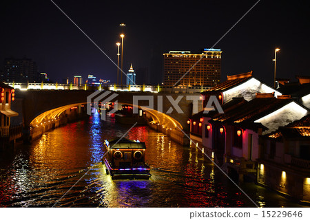 中國游上海/蘇州/無錫之旅，美麗的南禪寺老運河夜運河 15229646