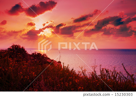 Sunset over  Sea Sunset over  Sea 15230303