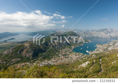 Panoramic view on Kotor, Montenegro. 15230832