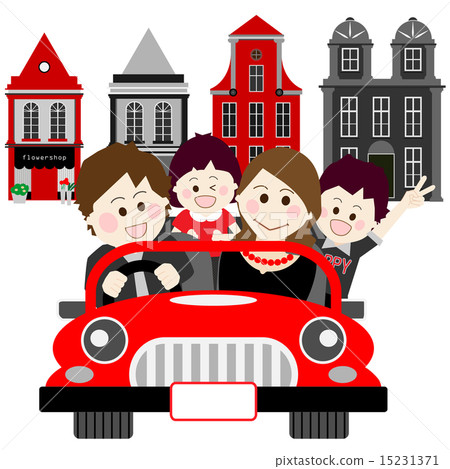 Family trip, overseas travel, travel, drive, going out, cars, 15231371