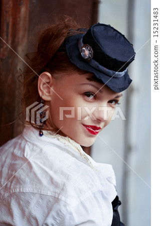 Vintage portrait of beautiful woman Vintage portrait of beautiful woman 15231483