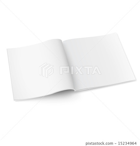 Blank square magazine template with soft shadows. 15234964