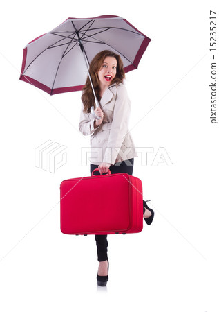 Young woman preparing for vacation 15235217