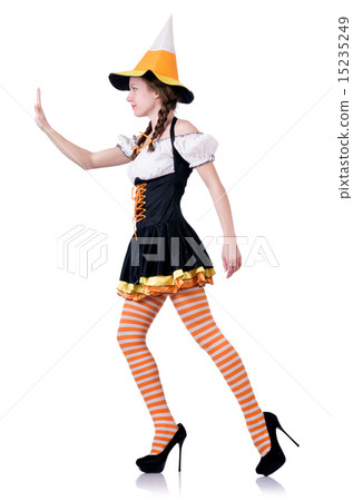 German girl in traditional festival clothing 15235249