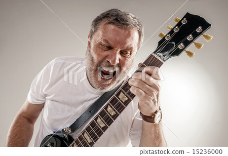 portrait of a guitar player portrait of a guitar player 15236000