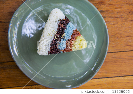 The variety colour of rice in triangle shape 15236065