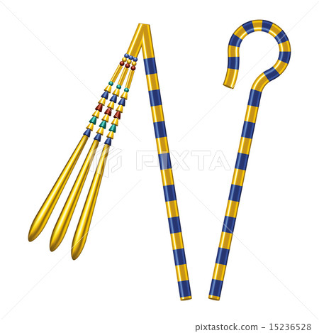 Crook And Flail Of Ancient Egypt Pharaohs 15236528