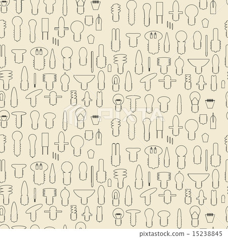 Electric bulbs linear set seamless texture.    15238845