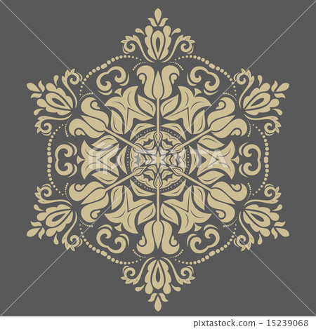 Orient Abstract Vector Pattern 15239068