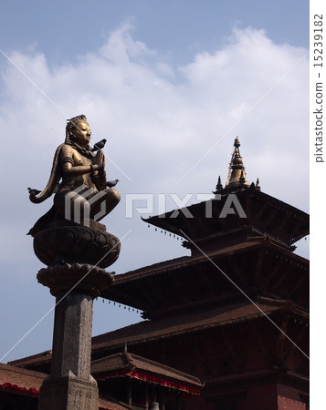 Stone pillar of Durbar Square (Nepal / Pattern) 15239182