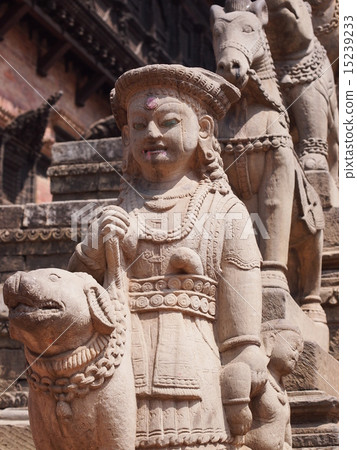 Stone statue of Durbar square (Nepal · Bhaktapuru) 15239233