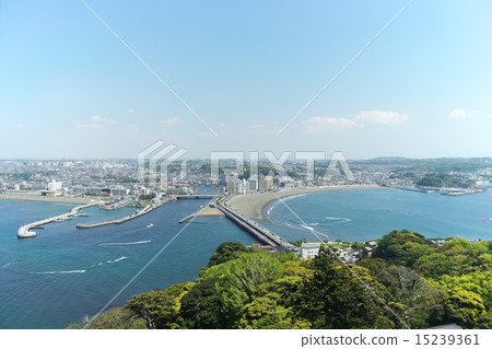 Enoshima and a bridge Enoshima and a bridge 15239361