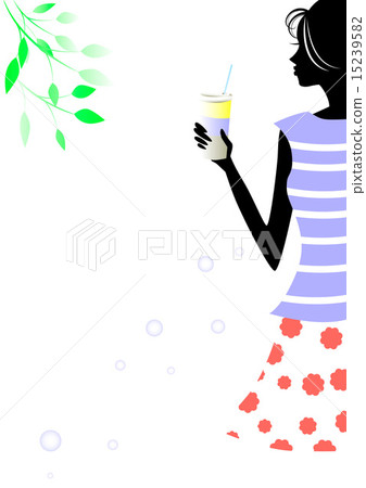 時尚女性剪影 時尚女性剪影 15239582