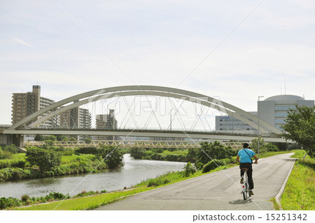 騎自行車的景觀 騎自行車的景觀 15251342