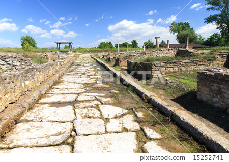 Ancient ruins in Dion, Greece. 15252741