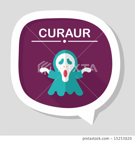 Grim Reaper flat icon with long shadow,eps10 15253820