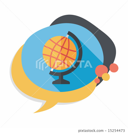 globe flat icon with long shadow,eps10 globe flat icon with long shadow,eps10 15254473