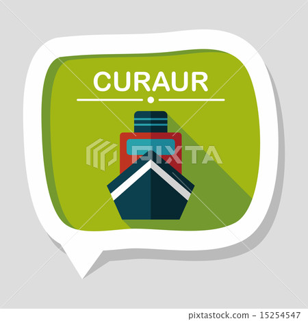 boat flat icon with long shadow - Stock Illustration [15254547] - PIXTA
