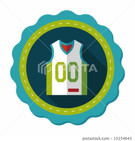 basketball clothing flat icon with long shadow,eps10 basketball clothing flat icon with long shadow,eps10 15254643