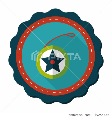 yo yo flat icon with long shadow,eps 10 yo yo flat icon with long shadow,eps 10 15254646