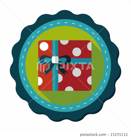 shopping present flat icon with long shadow,eps10 shopping present flat icon with long shadow,eps10 15255112
