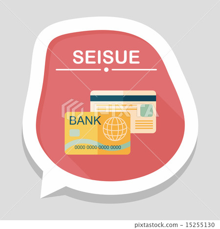 credit card flat icon with long shadow,eps10 credit card flat icon with long shadow,eps10 15255130