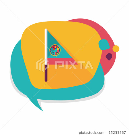 Flag flat icon with long shadow Flag flat icon with long shadow 15255367
