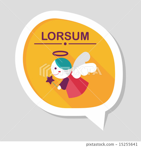 angel flat icon with long shadow,eps 10 15255641