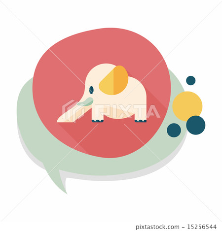 elephant slide flat icon with long shadow,eps10 elephant slide flat icon with long shadow,eps10 15256544