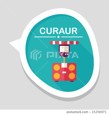 Weight scale flat icon with long shadow,eps10 - Stock Illustration ...