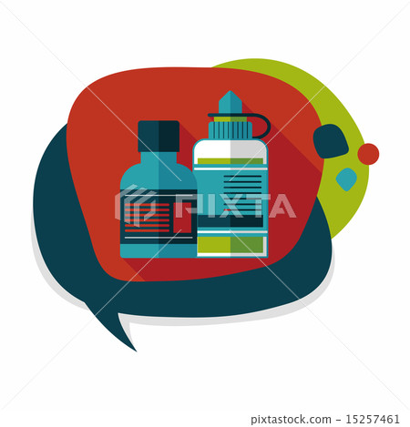 Medical Bottle flat icon with long shadow Medical Bottle flat icon with long shadow 15257461