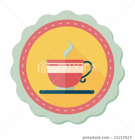coffee flat icon with long shadow,eps10 coffee flat icon with long shadow,eps10 15257627