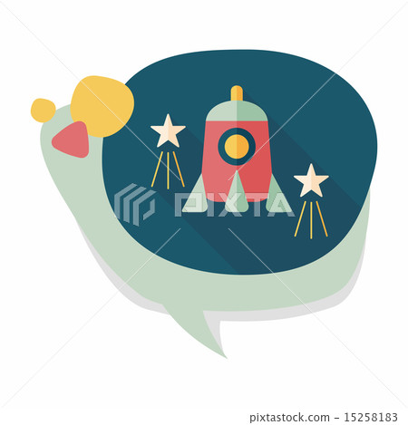 Rocket flat icon with long shadow,eps10 Rocket flat icon with long shadow,eps10 15258183