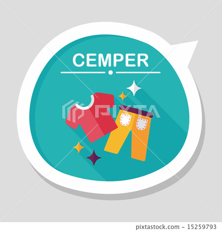 shopping clothes flat icon with long shadow,eps10 shopping clothes flat icon with long shadow,eps10 15259793