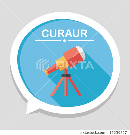 Telescope flat icon with long shadow,eps10 Telescope flat icon with long shadow,eps10 15259827