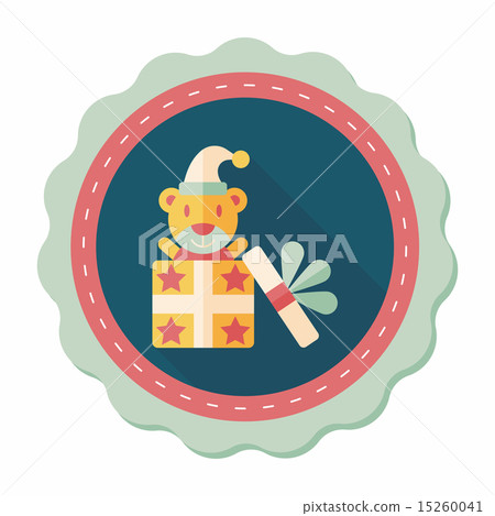 Gift flat icon with long shadow,eps10 Gift flat icon with long shadow,eps10 15260041