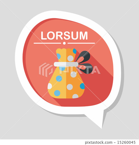 Gift flat icon with long shadow,eps10 Gift flat icon with long shadow,eps10 15260045