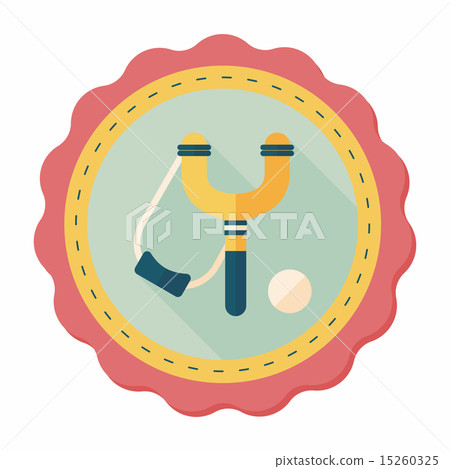 slingshot flat icon with long shadow,eps10 slingshot flat icon with long shadow,eps10 15260325
