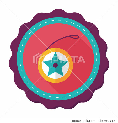 yo yo flat icon with long shadow,eps 10 yo yo flat icon with long shadow,eps 10 15260542