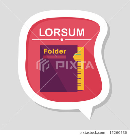 folder flat icon with long shadow,eps10 folder flat icon with long shadow,eps10 15260586